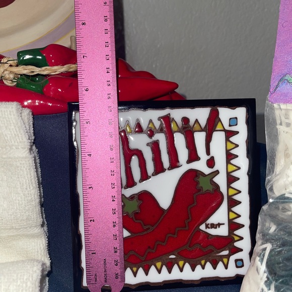 Huge Lot Vintage Chilli Pepper Kitchen Home Decor - Picture 5 of 11